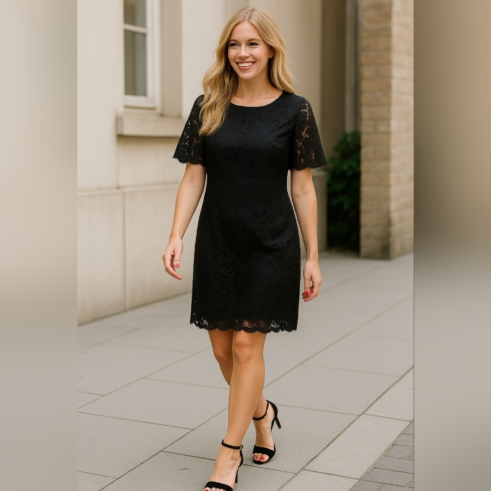 karin stevens Size 12 Black Lace Dress